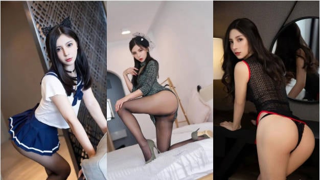 高颜秀人网女神【小蛮妖】最新12月新作，性感婚纱外拍，钻石内裤勒逼掰逼，模拟口交